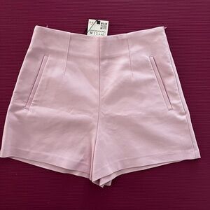 Women's Pink Shorts Zara